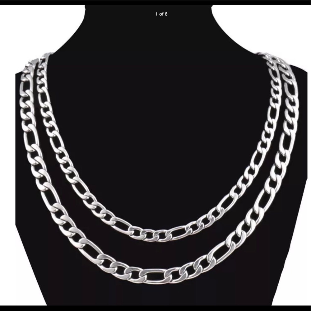 New Men's Stainless Steel Curb Chain Necklace